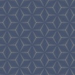 Holden Decor - Sparkle Star Geometric Shimmer Wallpaper - Blue / Silver 12617