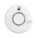 FireAngel Combination Smoke and Carbon Monoxide Alarm for Home - SCB10-R, 10 Year Life, Dual Carbon Monoxide Detector and Smoke Alarm with Test and Hush Button - Combined CO and Fire Alarm - White