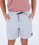 Hurley Phantom Zuma II Volley 18' Short, Gris Clair, M Homme