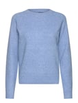 Vmdoffy Ls O-Neck Blouse Ga Noos Blue Vero Moda