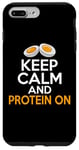 iPhone 7 Plus/8 Plus Keep Calm and Protein On Weight Lifting Case