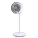 Simple Deluxe Ventilateur sur pied - 50 W - Oscillation à 60° - 3 vitesses - 3 modes - Minuterie de 15 heures - Pour chambre à coucher, maison et bureau - Blanc