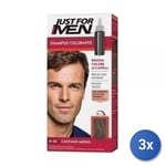 3x Just For Men Colorant Cheveux Brun Moyen