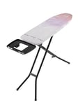 Vileda Diamond Table à Repasser pour centrales Vapeur, Surface de Repassage 120 x 38 cm, revêtement en Titane, Hauteur réglable, Armature Stable, certifiée TÜV, Garantie 3 Ans, Eco-Pack