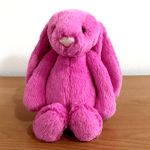 Jellycat - Original Bashful Hot Pink Bunny - Soft Bright Rabbit - Medium - New