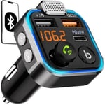 Bluetooth FM-sändare & Laddare 20w - Till bilen - Billaddare