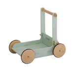 Moover Classic Baby Walker, Push Along Toy, Easy Assembly, Stylish, Durable, Designed in Denmark from Russian Birch Plywood by Kåre Tofte, 45 x 53.5 x 21 cm, 12 Months+, Green and Natural Wood