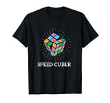 Speed Cuber Rubiks Cube Apparel Rubix 80s Vintage Kidcore T-Shirt