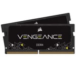 Corsair Vengeance SODIMM 16Go (2x8Go) DDR4 2933MHz CL19 Mémoire pour Ordinateur Portable/Notebook - Noir