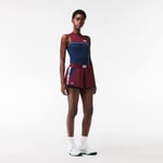 Lacoste Short Tennis avec shorty intégré en tissu recyclé Taille 46 Bordeaux/bleu Marine