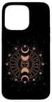 iPhone 15 Pro Max Celestial Moon Phase Boho Mystical Moon And Sun Astronomy Case