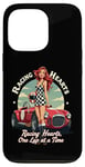 iPhone 13 Pro Racing Hearts, One Lap At A Time Pinup Case