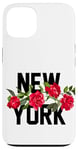 iPhone 13 Cool Floral New York City Graphic Design, New York City Case