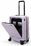 Explorer Luna-Air 55cm Front Access Hardside Carry-On Suitcase Lilac