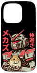 Coque pour iPhone 14 Pro Vintage Anime Hamster Love Mecha avec Hamster Friend Manga