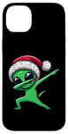 iPhone 14 Plus Christmas Dabbing Alien Santa Hat Dab Pose Case