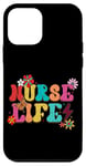 Coque pour iPhone 12 mini Nurse Life Fleurs et papillons vibrants