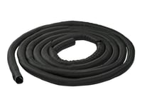 Startech.Com 15' (4.6M) Cable Management Sleeve, Flexible Coiled Cable Wrap, 1-1.5" Diameter Expandable Sleeve, Polyester Cord Manager/Protector/Concealer, Black Trimmable Cable Organizer - Cable & Wire Hider (Wkstncm2) - Kabelskydd - Svart - 4.6 M