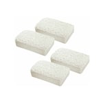 Wenko - Lot de 4 recharges pour absorbeur d'humidité 2kg Anti moisissure anti humidité, Pour pièce jusqu'à 160m², Chlorure de calcium, 20,5x7x12,5 cm