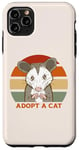 iPhone 11 Pro Max ADOPT A CAT Funny Possum Opossum Street Cats Cute Kitty Meme Case