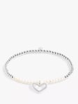 Joma Jewellery Maid of Honour Bridal Pearl Beaded Bracelet, Silver