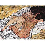 Wee Blue Coo Egon Schiele The Embrace Old Master Painting Wall Art Print Mur Décor 30 x 41 cm