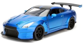 JADA TOYS, NISSAN GT-R R35 Ben Sopra 2009 bleue métallisée de Brian du film F...