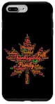 iPhone 7 Plus/8 Plus Thanksgiving Maple Leaf Word Cloud Turkey Day Fall Tradition Case