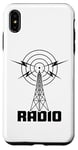 Coque pour iPhone XS Max Tour radio rétro - Radio jambon et écouteur ondes courtes