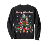 Border Collie Dogs Merry Christmas Tree Dog Lovers Matching Sweatshirt