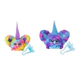 Furby Furblets Ray-Vee Mini Electronic Plush & Furblets Luv-Lee Mini Electronic Plush Toy, Blue