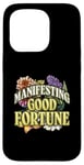 iPhone 15 Pro Manifesting Good Fortune Floral Inspiration Case