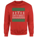 Rugrats Santa Babies Christmas Jumper - Red - M