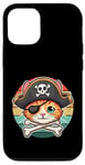 Coque pour iPhone 12/12 Pro Adorable chat avec chapeau de pirate pour enfant