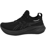 ASICS Men's Gel-Nimbus 26 Sneaker, Black, 11.5 UK