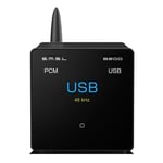 B200 Hi-Res Digital Audio DAC Bluetooth 5.1/USB Input Audiophile Bluetooth Audio Receiver&DAC Amplifier Title/Artist Display Hi-FI Audio Stereo Receiver Optical/Coaxial/RCA Output