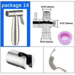 Pommeau de douche à main en acier inoxydable pour lavement anal,autonettoyant,pulvérisateur de bidet,déterminer,lavage des toilettes,PLANdouchette WC,K5 - Type package 14