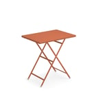 EMU - Arc en Ciel Folding Table 70 cm, Maple Red - Hagebord - Rød - Metall