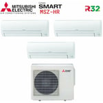Mitsubishi - electric series smart msz hr 9000+9000+9000 climatiseur split trial avec mxz-3ha50vf wi-fi en option 9+9+9 - new gas r-32