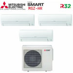 Electric series smart msz hr 9000+9000+9000 climatiseur split trial avec mxz-3ha50vf wi-fi en option 9+9+9 - new gas r-32 - Mitsubishi