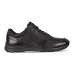 ECCO Irving Herr Leather Black Black Svart 45