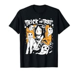 Sexy Anime Manga Halloween Ghost Girl with Trick or Treat T-Shirt