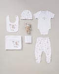 Rock A Bye Baby Childrens Unisex 10-Piece Bear Hanging Gift Set - White - Size Newborn