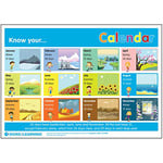 Signs 4 Learning know Your Calendar A3 Poster, Premium, 297mm x 420mm