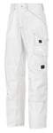 Snickers 33750909152 Pantalon de peintre Taille 152 Blanc