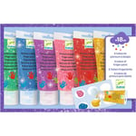 Peinture enfant Djeco Tubes de peinture à doigts avec des paillettes