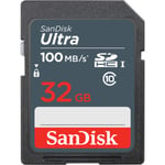 SD-hukommelseskort SanDisk Ultra SDHC Mem Card 100MB/s Blå Sort 32 GB