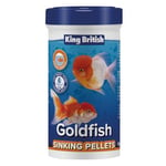 King British – Goldfish Sinking Pellets 150g – Multi-Vitamin Complete Food – For Coldwater Fish – Natural Ingredients – Clear Water Formula – Helps Avoid Risk of Swim Bladder Disorders