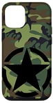iPhone 14 Pro Army Star CAMO Camouflage Forest Green Military Case
