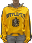 Fabric Flavours Harry Potter Hufflepuff Cropped Hoodie, Dark Yellow